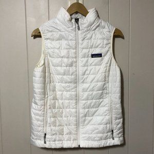 Patagonia Nano Puff Insulated Vest, White with Ketel One Vodka Embroidery - Wome